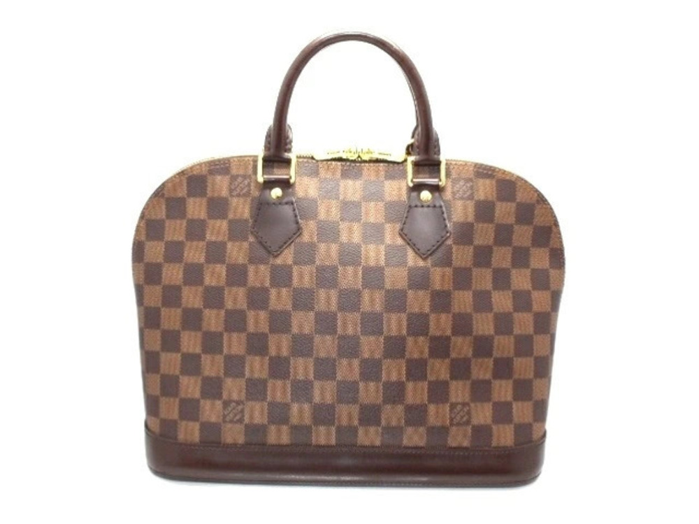 LOUIS VUITTON Alma Handbag Damier Brown